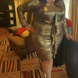 Gold formal dress