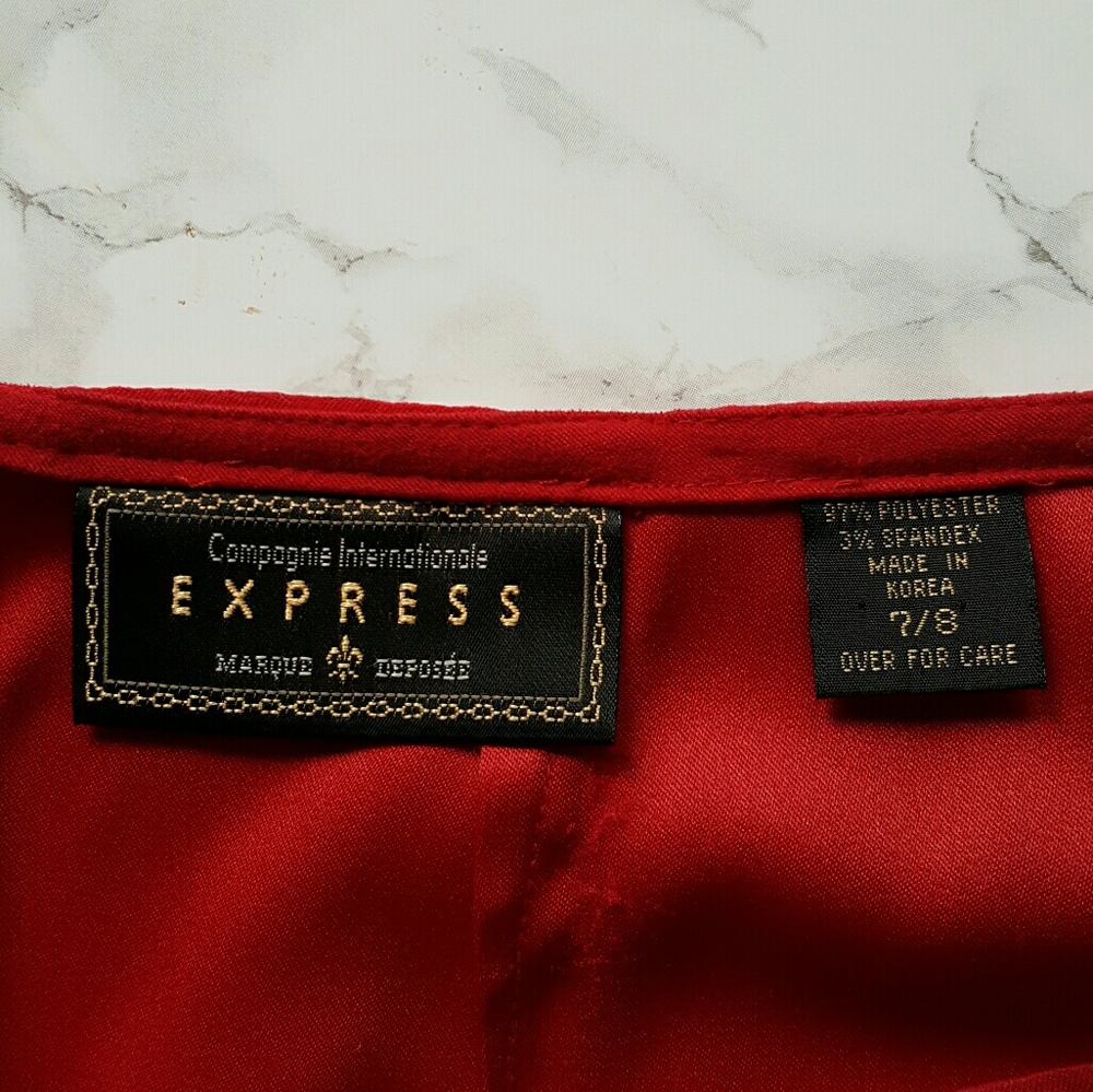 Express Red Skirt - Picture 3 of 3