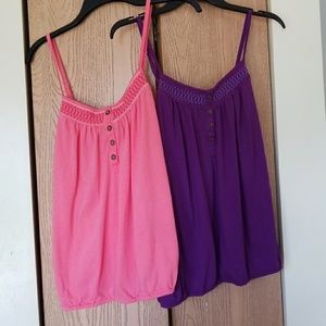 Old Navy Tops in Purple & Coral