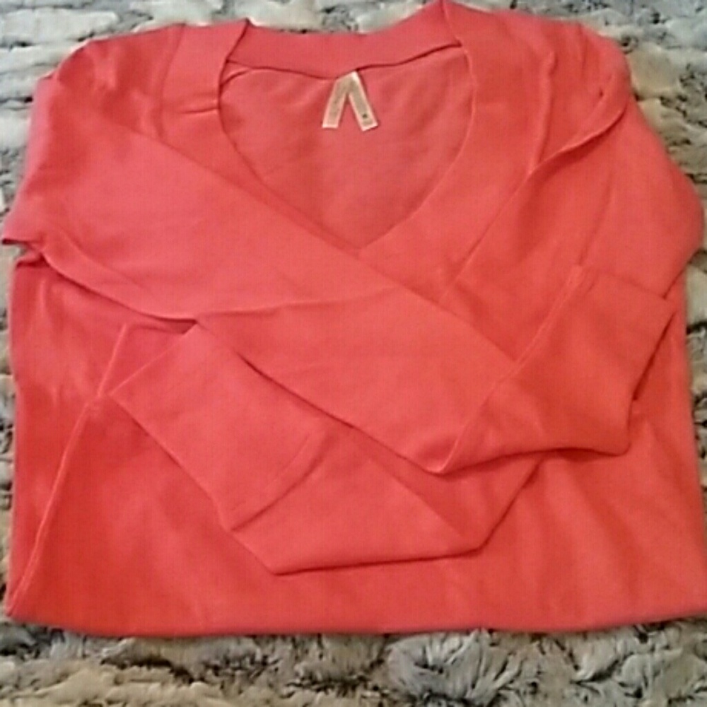 NWT Bright Coral Light Sweater