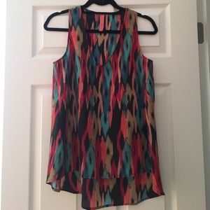 Multicolored Flowy Top