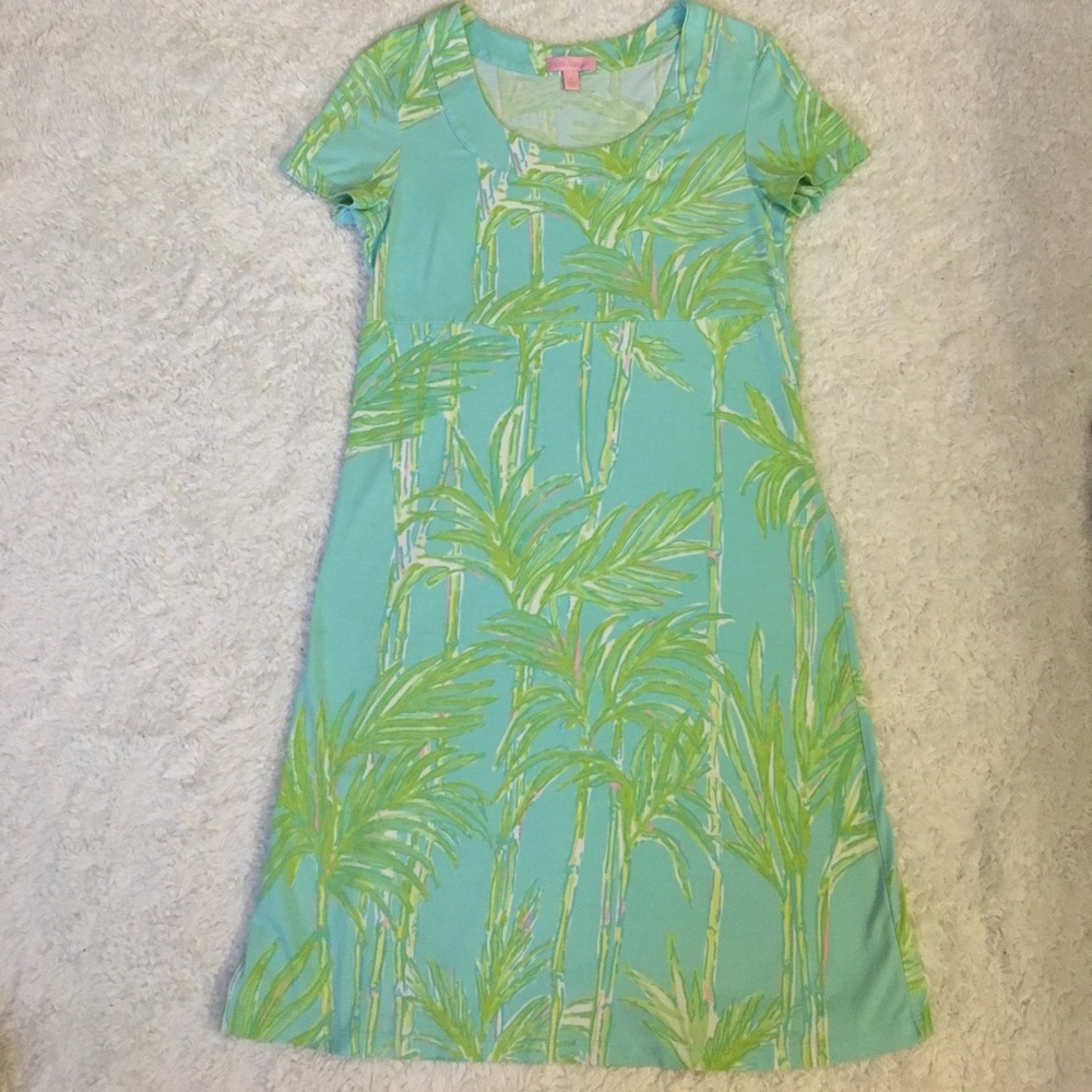 🛑SOLD🛑Lilly Pulitzer Bamboo Print Dress - Picture 2 of 8