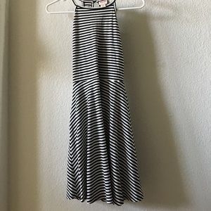 Black and White Spaghetti-Strap Dress