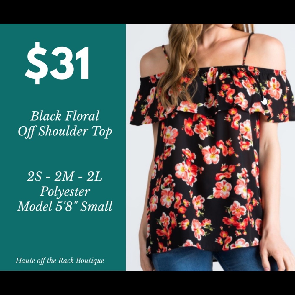 Floral Cold Shoulder Top
