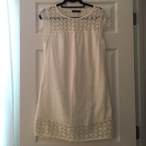 White Lace Top Dress