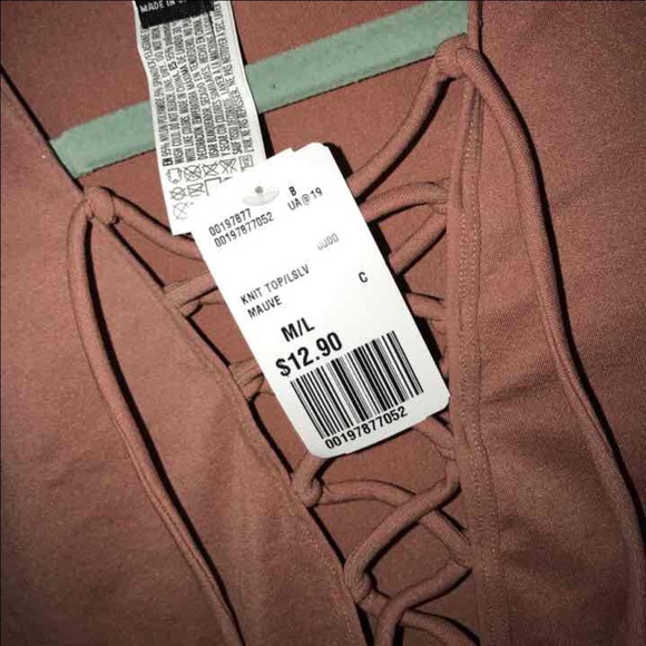 Forver 21 strappy mauve top - Picture 4 of 4