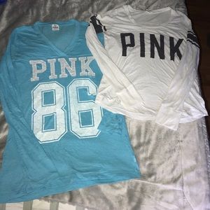 BUNDLE OF 2 PINK long sleeve shirts !