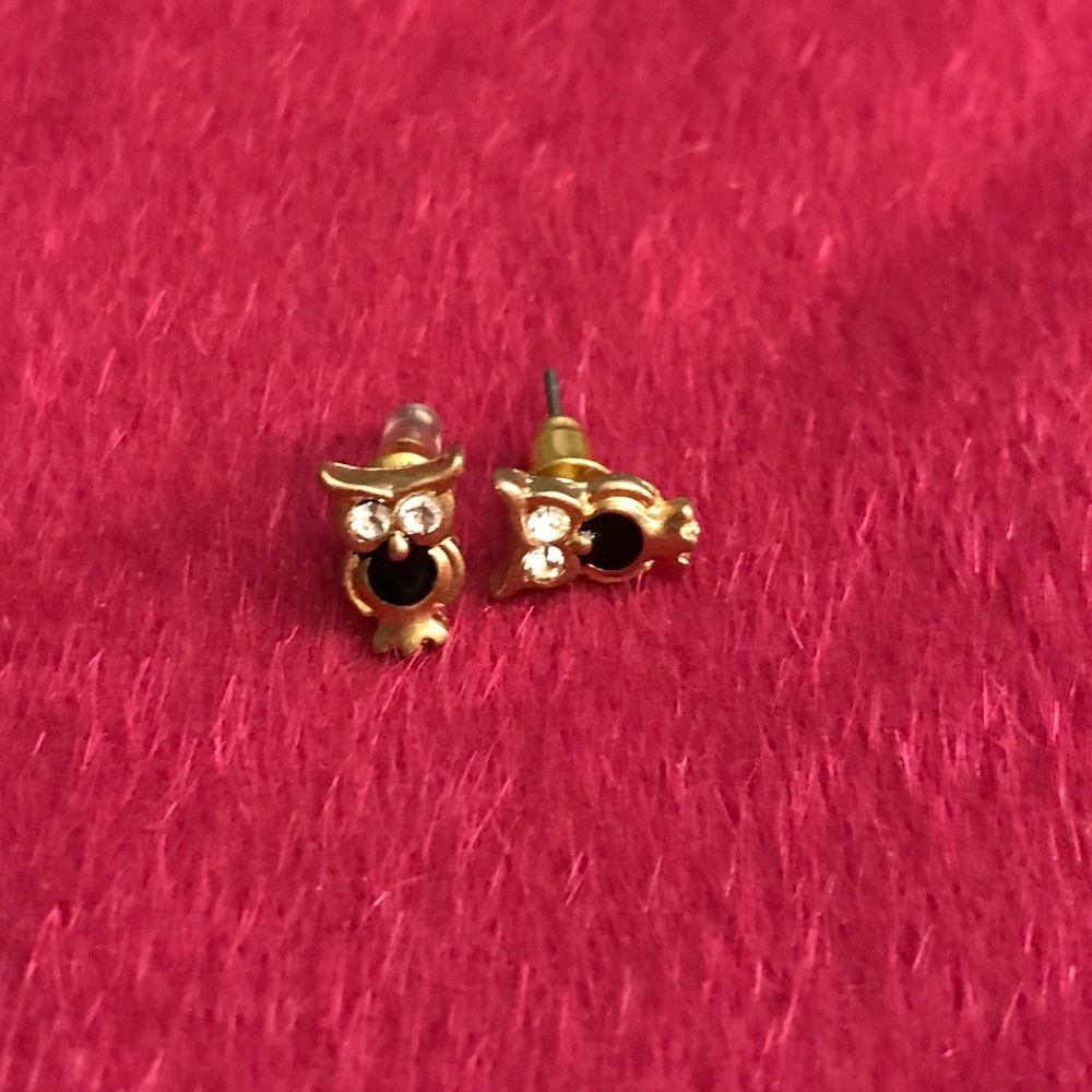 crystal owl earrings NEW - Picture 2 of 4