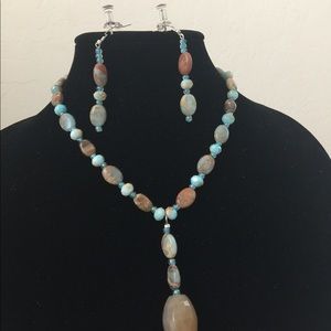 Necklace and earrings