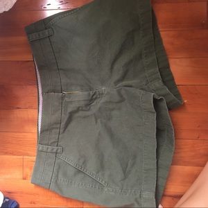 dark green shorts women