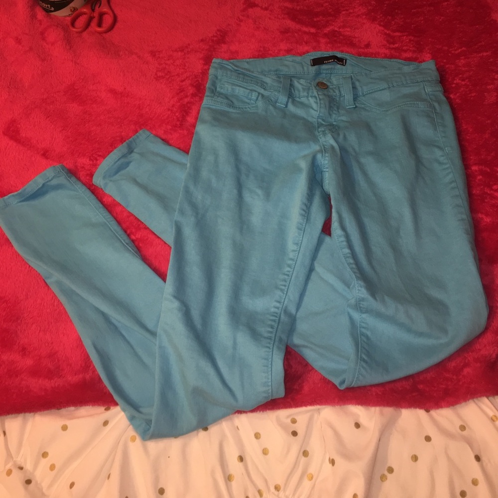 Flying Monkey Blue Colored Skinny Jeans