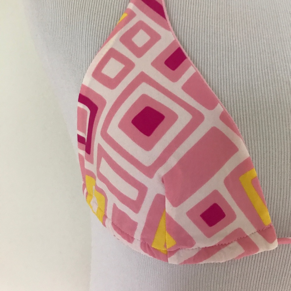 PINK GEOMETRIC BIKINI. - Picture 4 of 8
