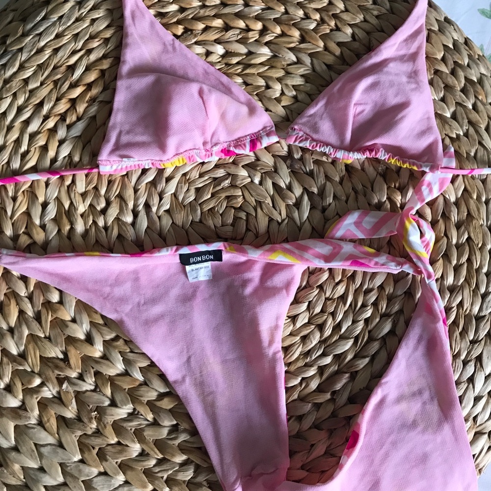 PINK GEOMETRIC BIKINI. - Picture 8 of 8