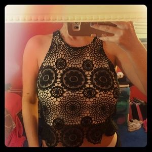 Lace crop top
