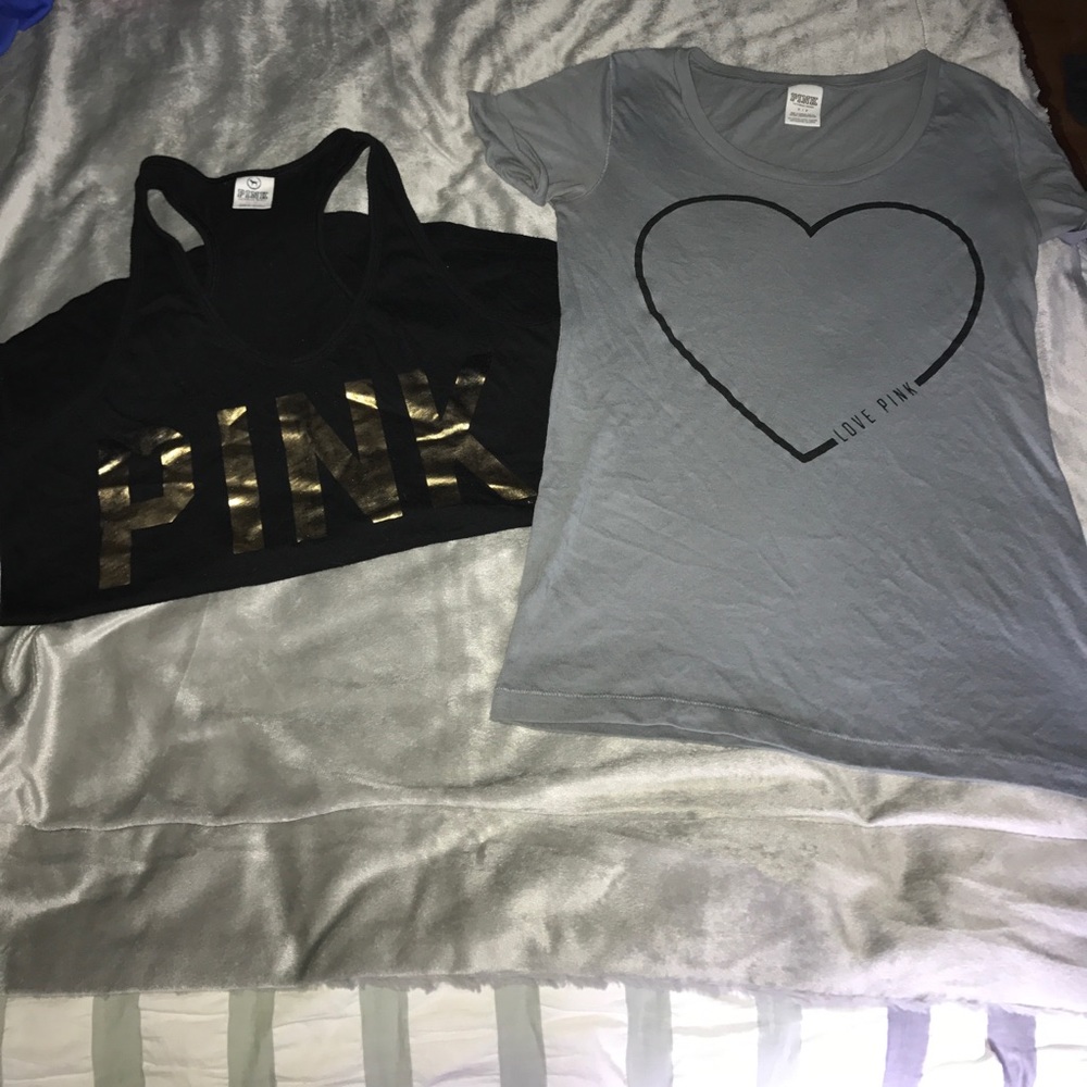 BUNDLE OF 2 Pink short sleeve tops