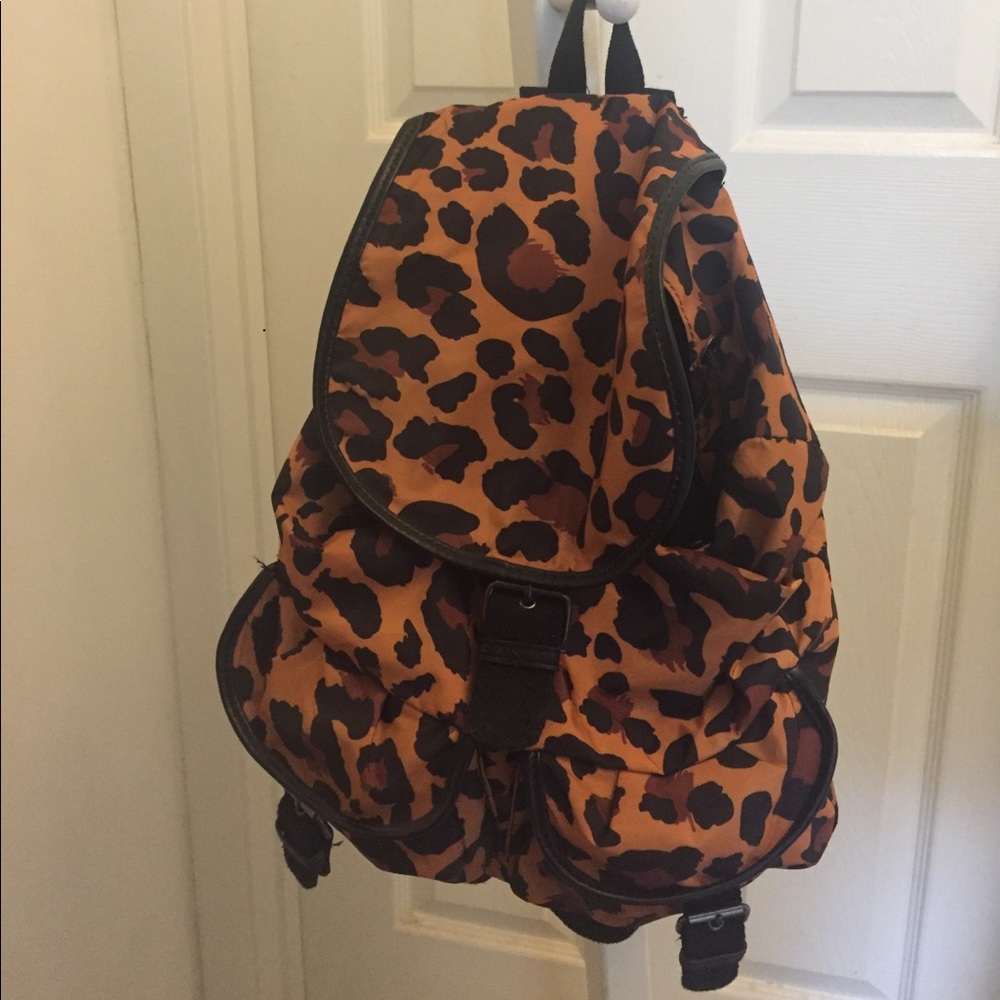 LIGHTLY USED Cheetah Print Backpack