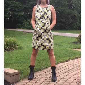 Michael Kors classy retro green dress