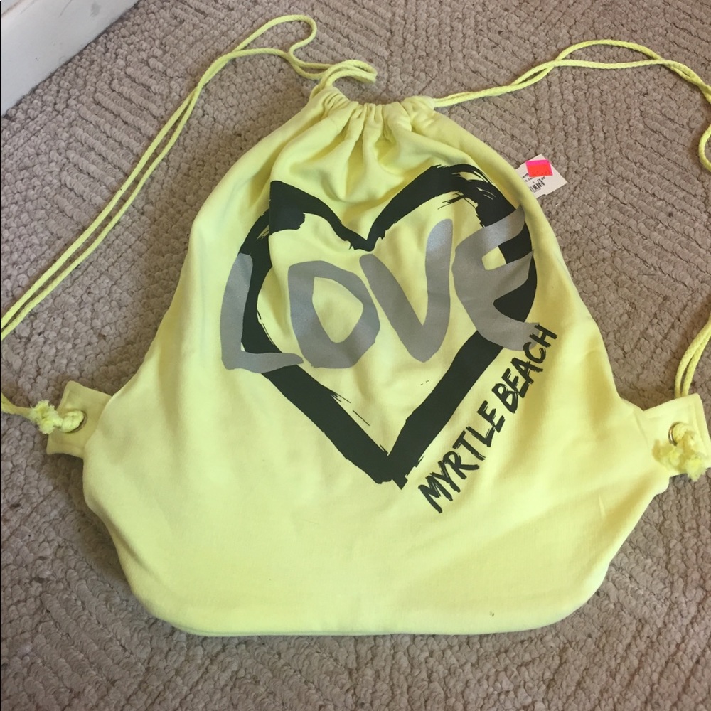 Nwt Myrtle Beach Draw-String Bag - image 1