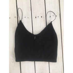 Free People Crop Top in Black