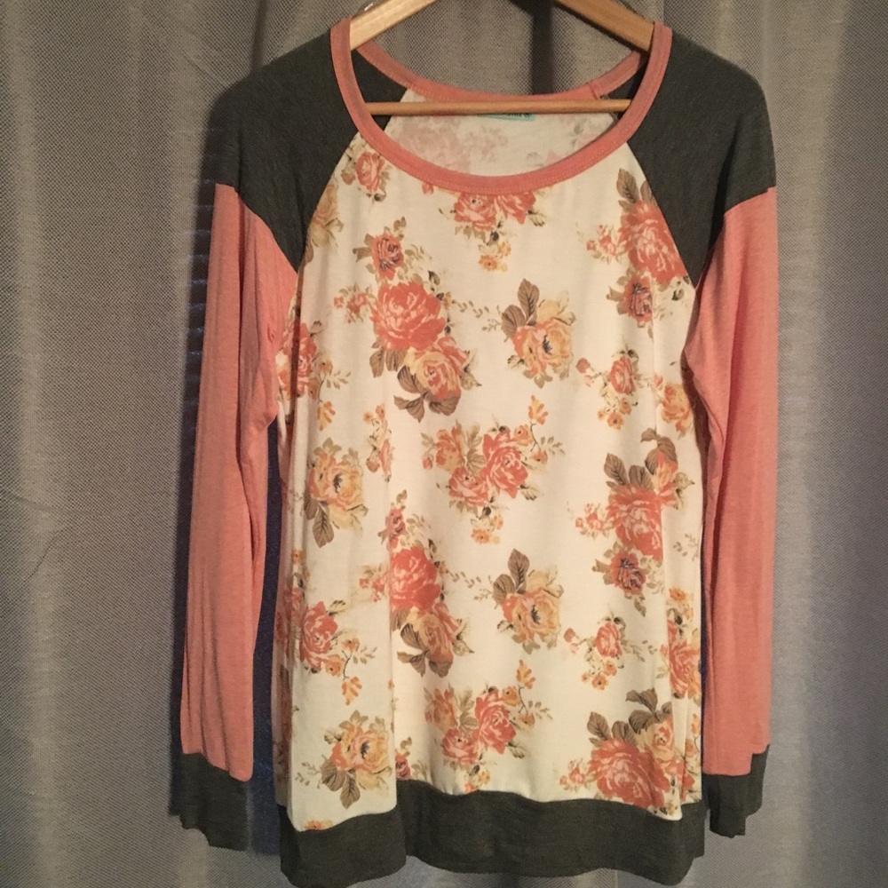 Floral long sleeve shirt