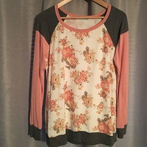 Floral long sleeve shirt