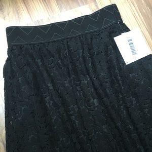 Lularoe Black Lace Maxi Skirt Sz XXS