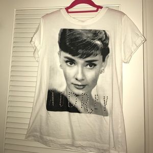 Audrey Hepburn graphic tee