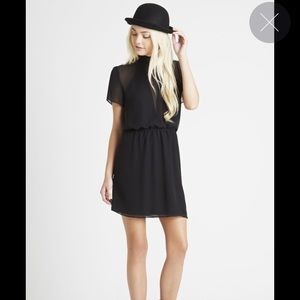 BCBGeneration Short-Sleeve Mock Neck Dress REDUCED