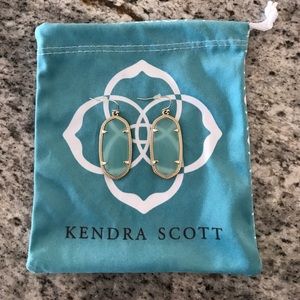 Kendra Scott Elle Gold Earrings in Chalcedony