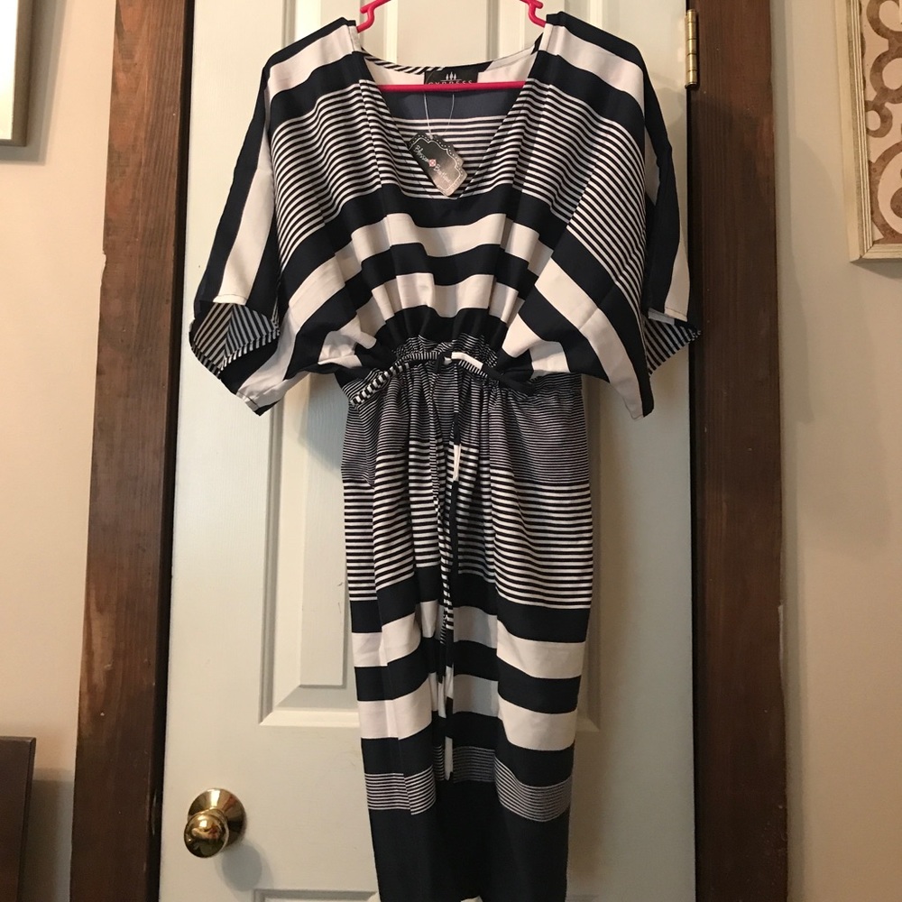 Cypress drawstring bathing suit cover-up