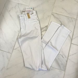 *NWT* Necessary Clothing Distressed White Jeans