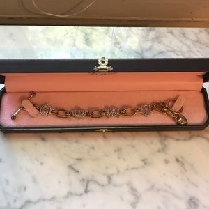 Juicy Couture Gold and Pave Charm Bracelet