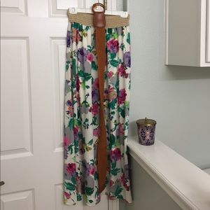 Floral maxi skirt