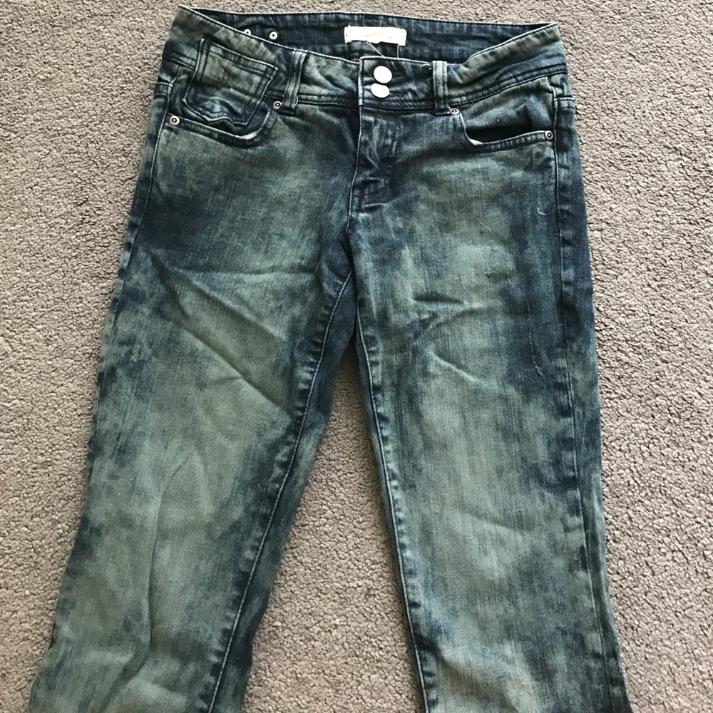 Green Wash Skinny Jeans