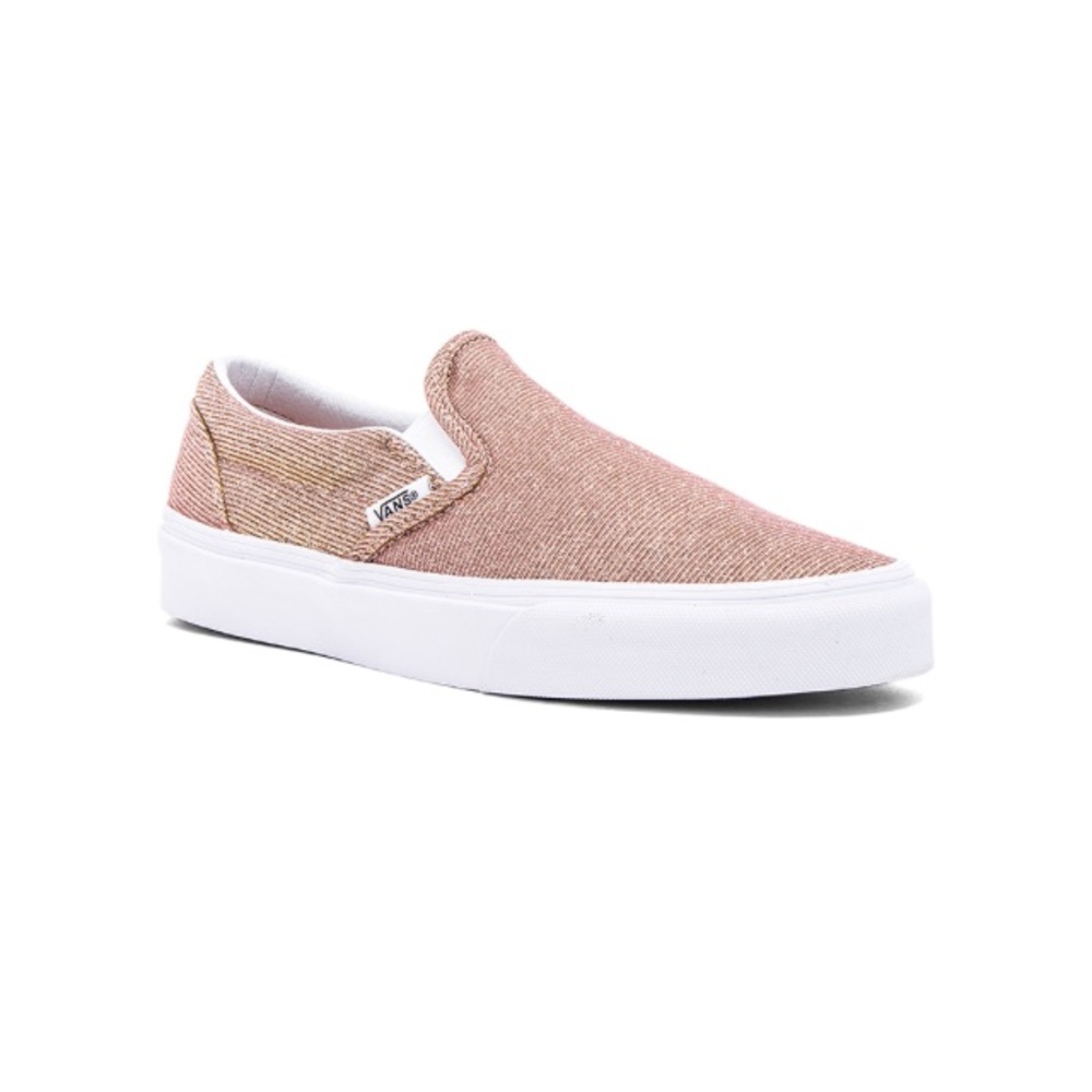 ISO Rose Gold & True White Slip Ons