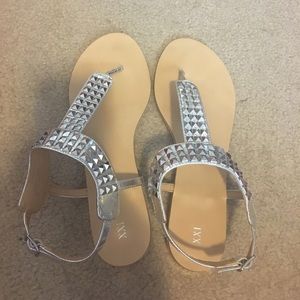 Silver sandals