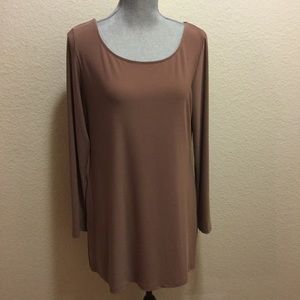 NWOT Brown Long Sleeve Tunic