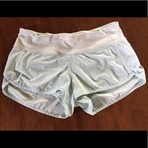 Light Blue Lululemon Shorts Size 4