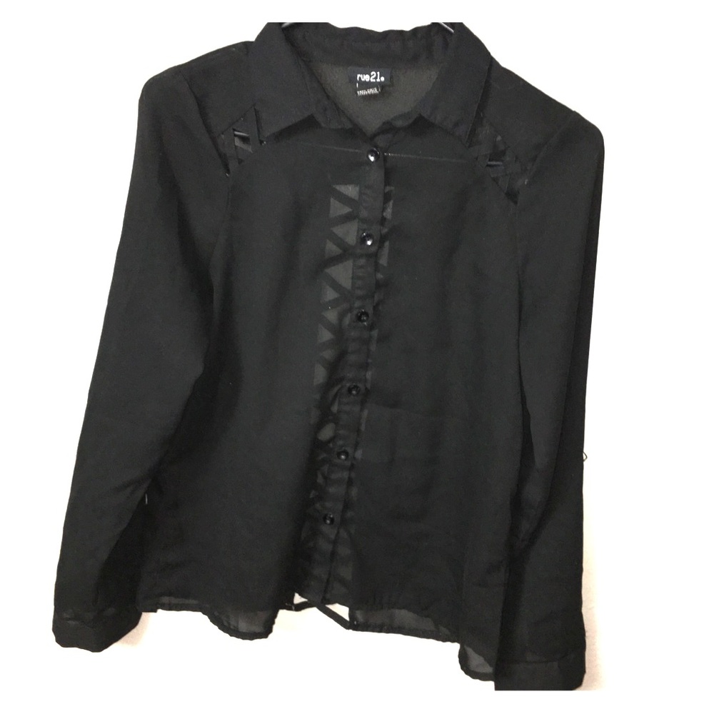 Rue 21 black button up
