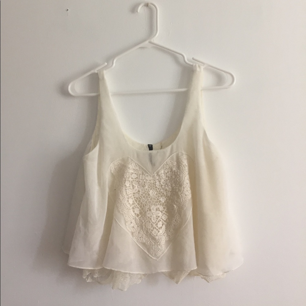 Heart Lace Flowy Tank