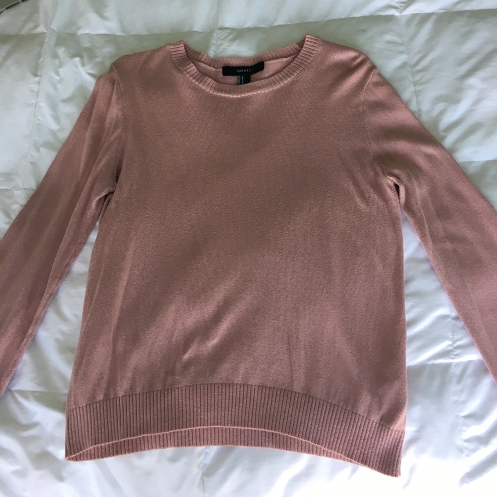FOREVER 21 Baby Pink Sweater
