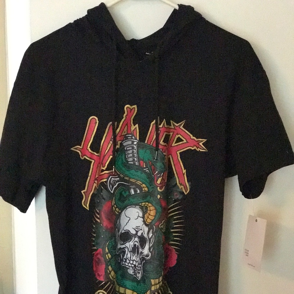 Slayer hooded short sleeve shirt