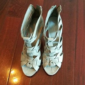 Gladiator grey nine west sandals