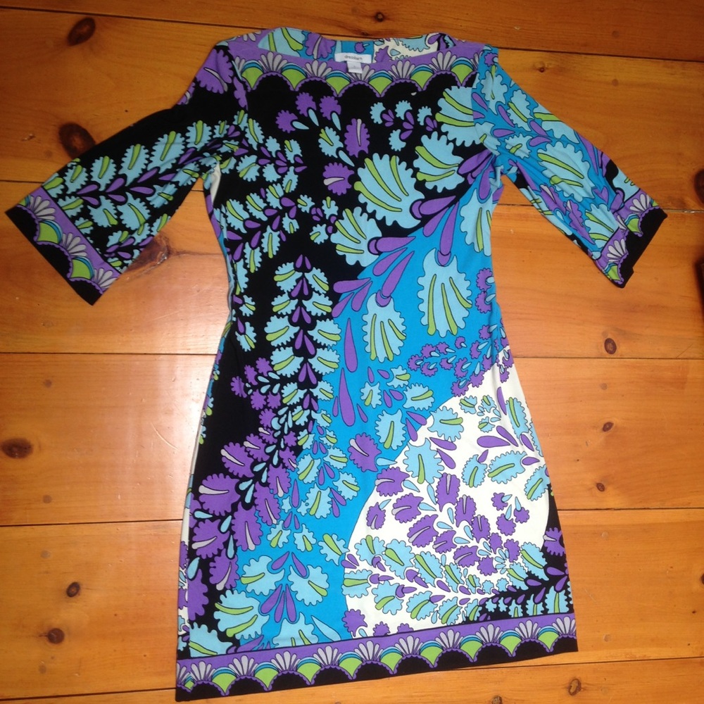 Dress barn Multicolored Dress sz 6 career wear
