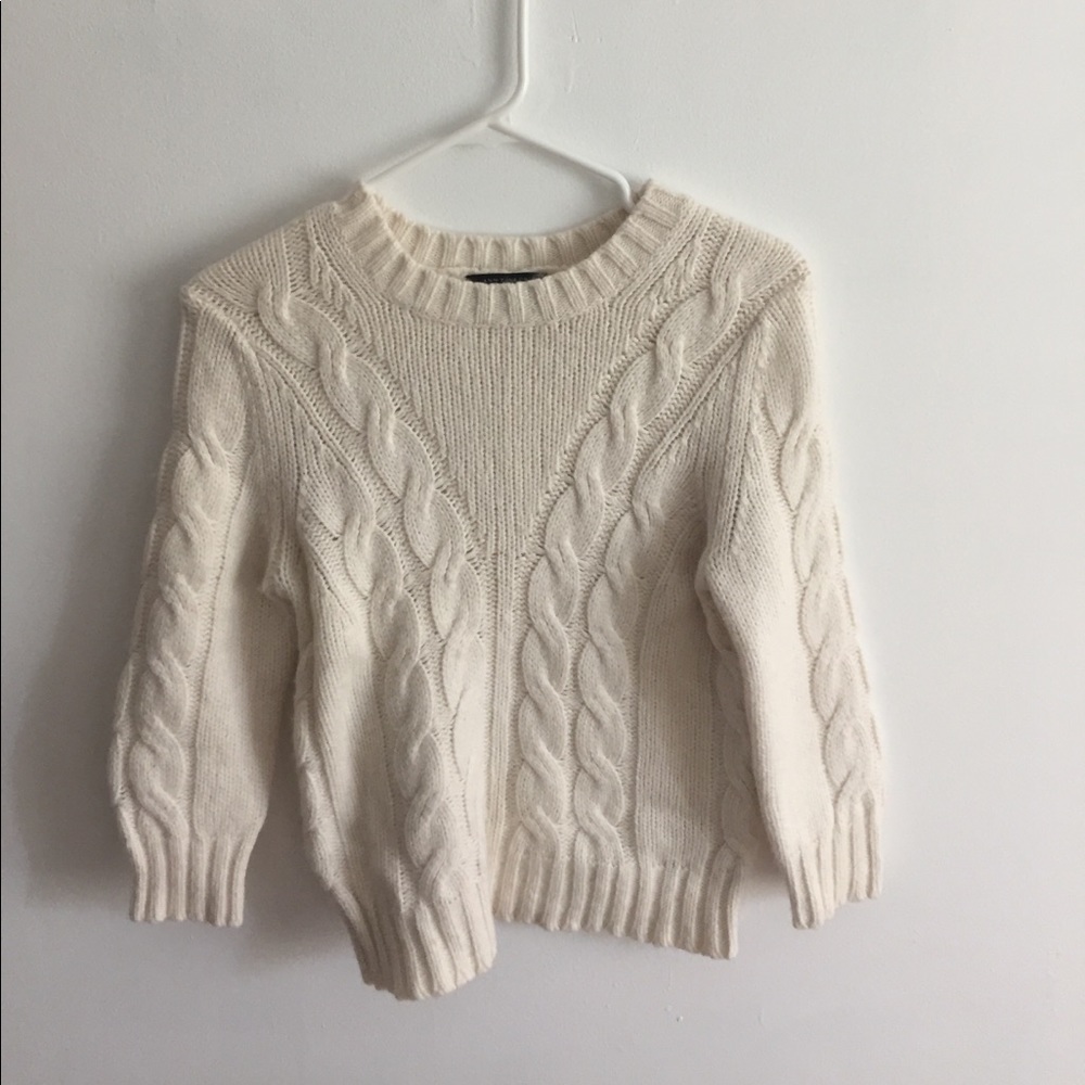 Ann Taylor cream wool sweater
