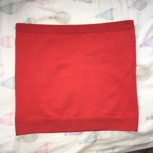Red tube top
