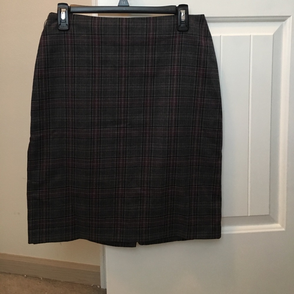 Plaid Pencil Skirt