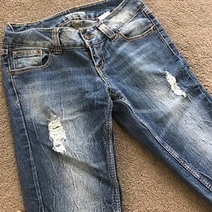 Dark/Medium Blue Skinny Jeans