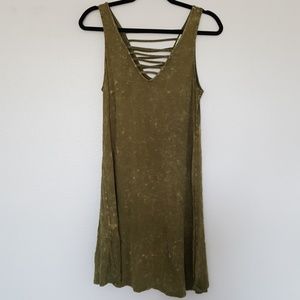 Olive Shift Dress