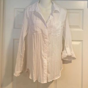 NWT Chicos white button down top
